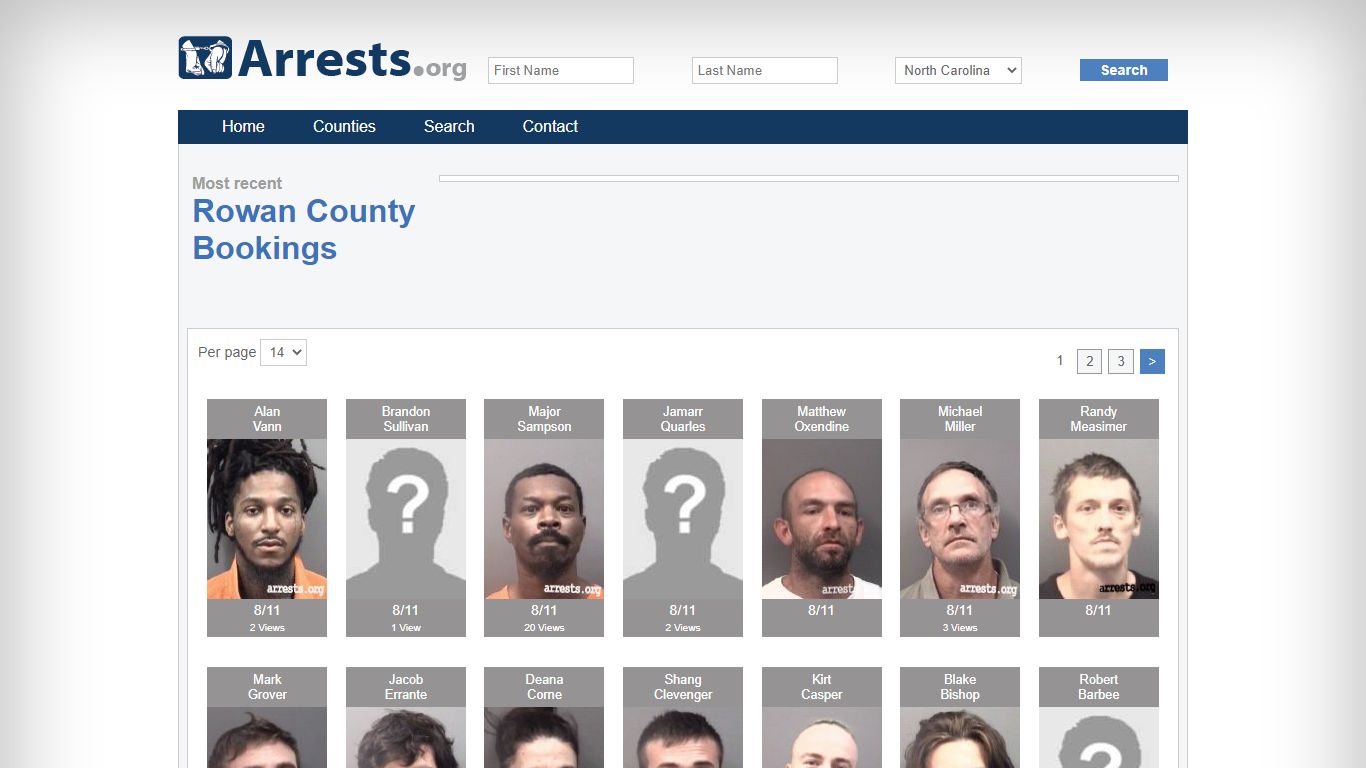 Rowan County Arrests and Inmate Search